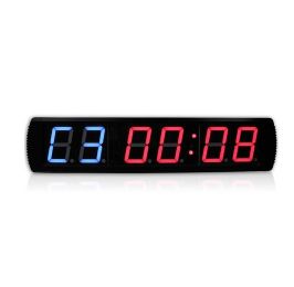 שעון טיימר לקיר בעל מסך LED איכותי לשימוש בחדרי כושר כולל שלט לשליטה מרחוק