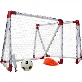 סט 2 שערי כדורגל-הוקי מיני ניידים 32126 בגודל 53/68/78 ס"מ מבית CITYSPORT PLAY