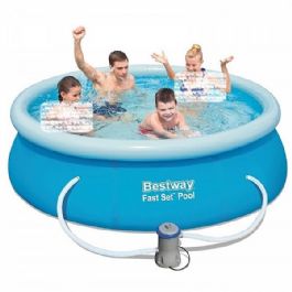 בריכת שפה מתנפחת BESTWAY דגם 57268 + משאבת נייר 330 גלון