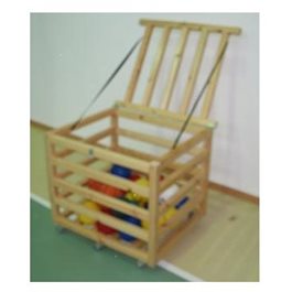 עגלת כדורים ריבועית מעץ 100204 מבית CITYSPORT