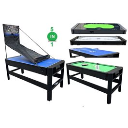 שולחן משולב 5 משחקים בתוך 1 איכותי בגודל 6 פיט 100664 מבית CITYSPORT