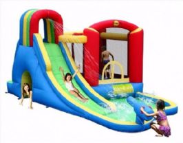 מתקן מים מתנפח 9047N הכולל תותח מים מבית HAPPY HOP