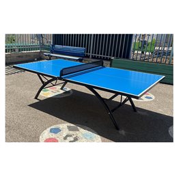 שולחן טניס חוץ קבוע 100886 עם פלטת אלומיניום תעופתי בלתי שבירה ומשקל 100 ק"ג מבית CITYSPORT אחריות 10 שנים לפלטה על שבר