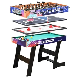 שולחן משולב (4 משחקים בתוך 1) 250499 בגודל 107/53 ס"מ מבית CITYSPORT