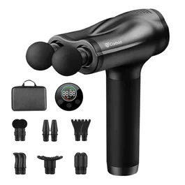 אקדח עיסוי דו-ראשי מקצועי 251419 עם 12 ראשי עיסוי מתחלפים וסוללה נטענת, עוצמה כפולה