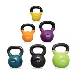 משקולת קטלבלס 27136 ציפוי גומי ויניל, 1-20 ק"ג לבחירה מבית CITYSPORT